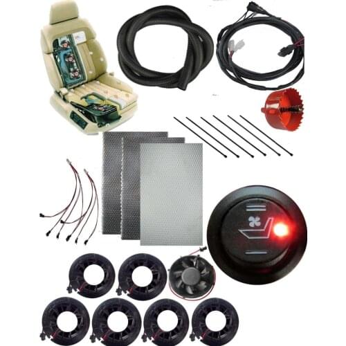 Seat cooling auto cool ventilation fan 12v cooler seat air vent +7 fans for cool seat cushion conditioning cool support