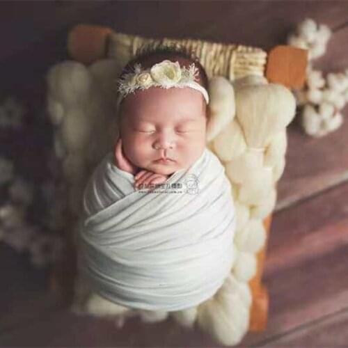 Vintage Style Wooden Bed newborn photo props