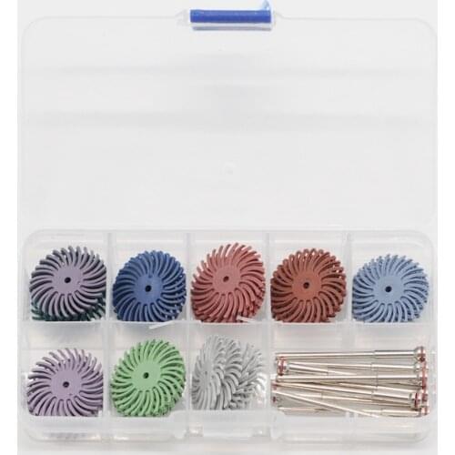 2.35mm Dental Lab Polishing Shank Mandrel & Dentist Composite Spiral Finishing Polisher Disc Wheel Dentistry Accessiores