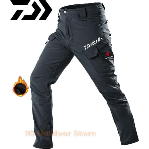 2021 Daiwa Breathable Waterproof Mens Fishing Pants Camouflage Hiking Hunting Camping Outdoor Wear Winter Thick Fishing Clothes