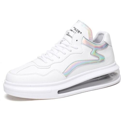 2021 new fashion outdoor mens shoes Korean fashion trend Joker casual shoes light platform sports white shoes