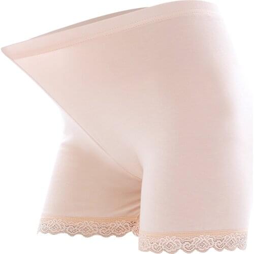 3 Pack 2021 ladies' anti-wardrobe malfunction safety pants ice silk lace flat size safety pants