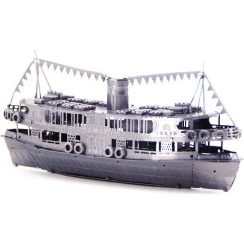 3D Puzzle DIY metal STAR FERRY mini model kits Collection Toys Gifts earth Laser Cutting Jigsaw precision measurement forging ne