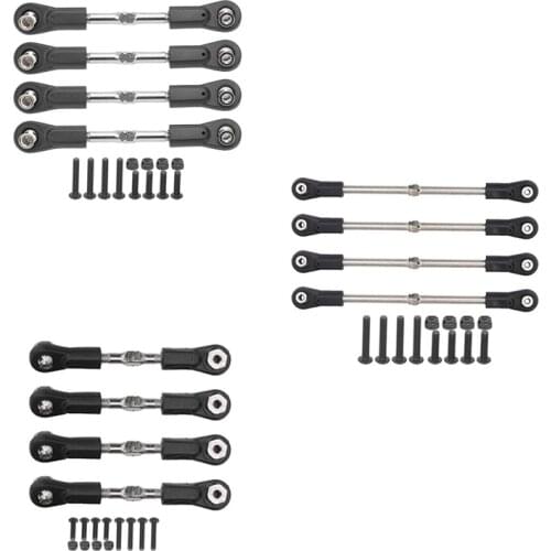 4Pcs Pull Rod Steering Servo Link Rod for 1/8 Buggy Truck RC Car(Kyosho Hobao Arrma Kraton RedCat)