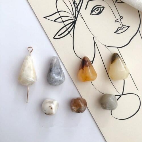 Retro style 50pcs/lot geometry irregular water drop shape resin beads diy jewelry earring/bracelet accessory