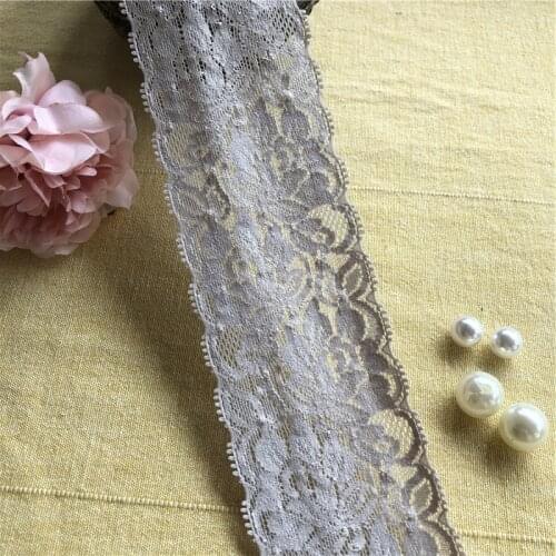 6.5cm S1267 cotton lace fabric for home decoration garment accessories home textile materials diy manual dentellerose and gray