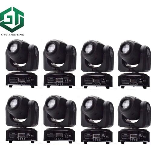 8pcs/lot Party disco dj stage light 30W dmx mini gobo projector 30watt spot led moving head