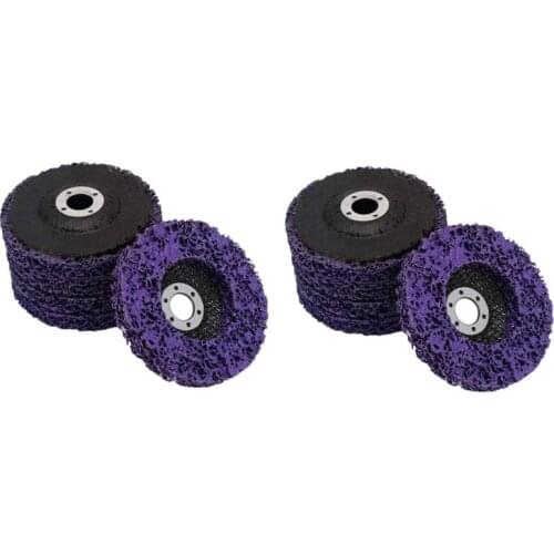 10 Pcs Abrasive Wheel Grinder Strip Disc 125 mm Poly Strip Disc Wheel Paint Rust Removal Clean for Angle Grinder Removal
