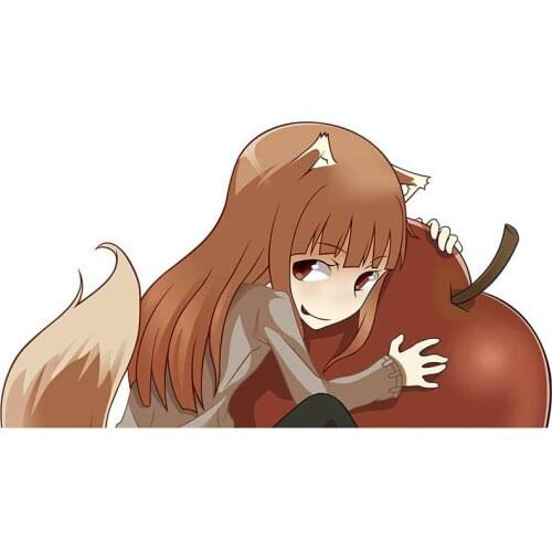 Creative Car Sticker Accessories Spice and Wolf Vinyl PVC 13cm*8cm Motorcycle Waterproof Windshield Car Window Car Styling Decal
