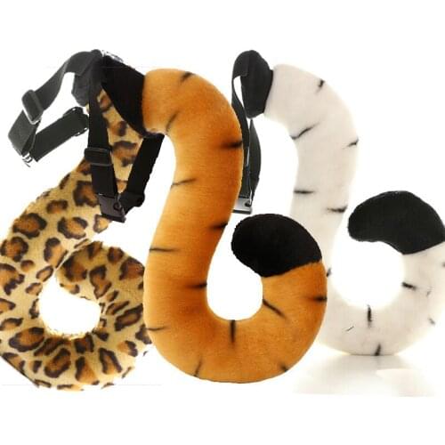 Anime Cosplay Animal Tail Tiger Claws Stuffed & Plush Toy for Party/Birthday/ Halloween/Christmas Gift Performing Props A176