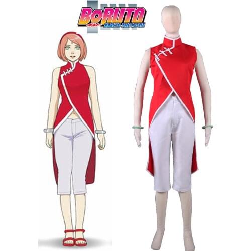 Boruto the Movie Haruno Sakura Cheongsam Cosplay Costume Tailor Made