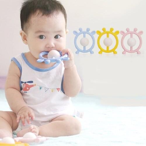 Cute Newborn Baby Teether Hand Bells 0-12 Months Hand Grab Rattle Infant Early Educational Baby Rattles Teether Toys For Baby