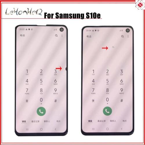 Original Display For Samsung Galaxy S10e G970 G970F LCD Display Touch Screen Digitizer Assemby For Samsung S10 e Defect LCD