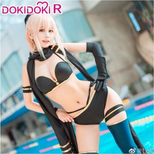 DokiDoki-R Game Fate Cosplay Okita Souji Swimsuit Women Sexy Costume Fate Okita Souji Cosplay Costume