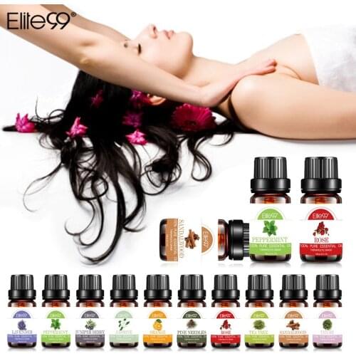 Elite99 10ml Essential Oils For Aromatherapy Diffusers Pure Essential Oils Relieve Stress Organic Body Massage Relax Skin Care