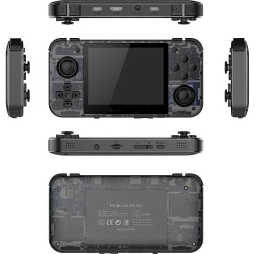 2021 New 3.5" IPS Screen RG350 Linux System Retro Game Console DDR2 512M RAM- Dual Core CPU