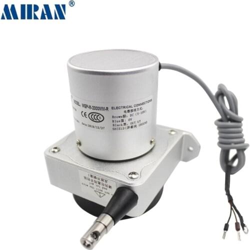 Miran Pull Line Displacement Sensor Linear Encoder WEP-M 4m Long Stroke Draw Wire Potentiometer Cylinder Used Transducer