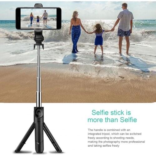 3 in 1 Wireless Bluetooth Selfie Stick Foldable Mini Tripod Expandable Monopod With Smart Remote Control For iPhone IOS Android