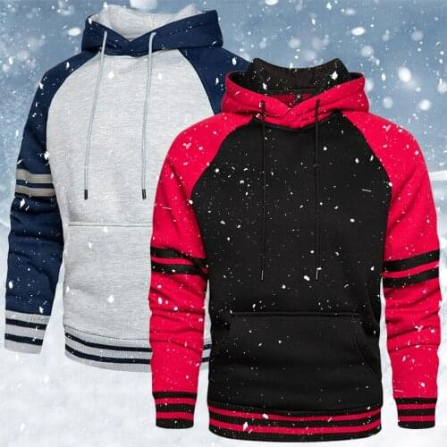 Men Striped Sweatshirt Hooded Streetwear Hoodies 2021 Men Fashion Hip Hop Hoodie Male Clothing Tracksuit Outwear Patchwork Hoody