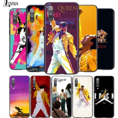 Queen Freddie Mercury Soft TPU For Xiaomi Mi 11i 11 10T 10 9T 9 A3 8 Lite CC9 SE Note10 Lite Ultra Pro Black Phone Case