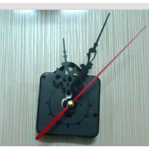 Wholesale fedex fast 500 sets of mute scanning DIY wall clock movement accessories Spindle Mechanism Come w/hook