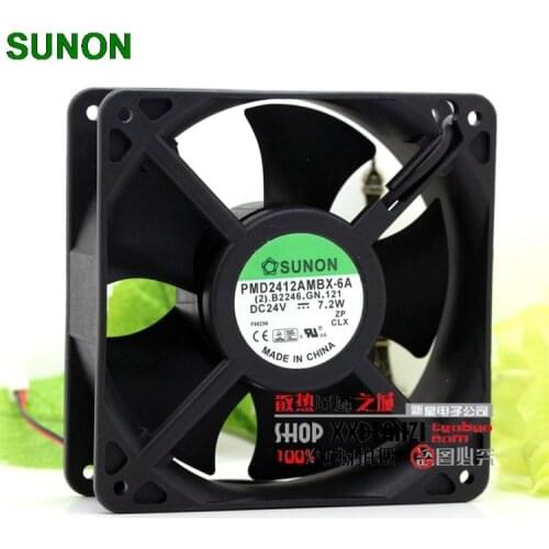 For Sunon PMD2412AMBX-6A 12038 24V 7.2W 12CM inverter axial inverter fan