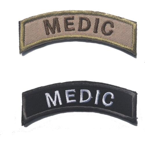 Custom MEDIC Military patches hook &loop combat tactical Patch US army SWAT ISAF for jacket cap