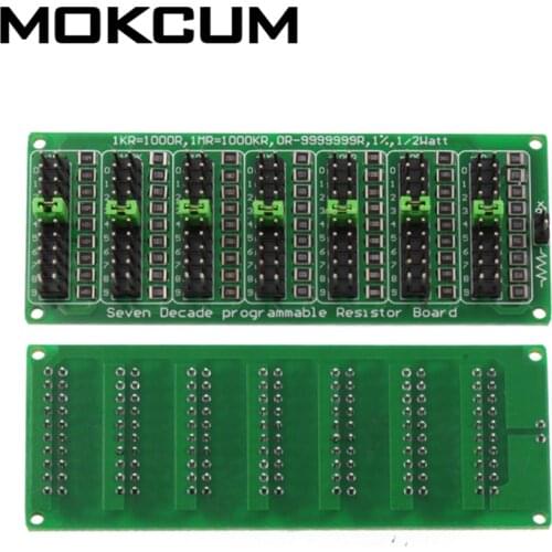 1R-999999R 0.1R-999999R Programmable Resistance Board Eight Section 1R 0.1R Precision Green Blue Board
