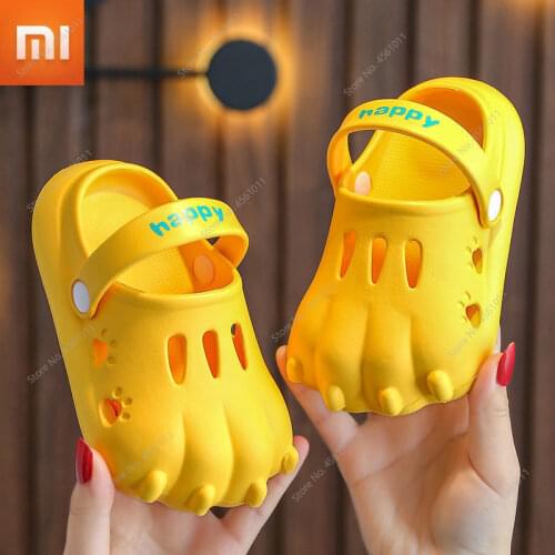 Xiaomi Baby Sandals for Boys Girls Cartoon Kids Shoes Summer Toddler Flip Flops Children Home Slippers Beach Swimming Slippers
