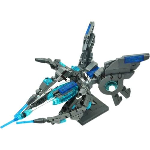X-element MOC mech assembling building blocks high restoration of interstellar star spirit gods void glow ship Lingjing for gift
