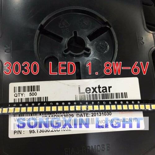 260pcs Lextar LED Backlight High Power LED 1.8W 3030 6V Cool white 150-187LM PT30W45 V1 TV Application