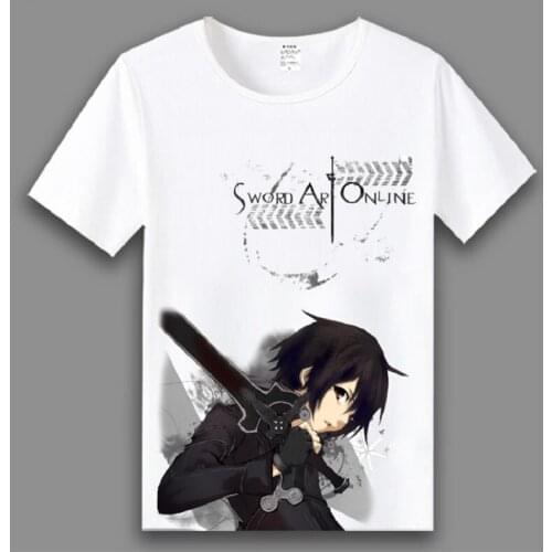 Unisex Anime Cartoon Sword Art Online Kirigaya Kazuto T-Shirt Tee T Shirt Tops