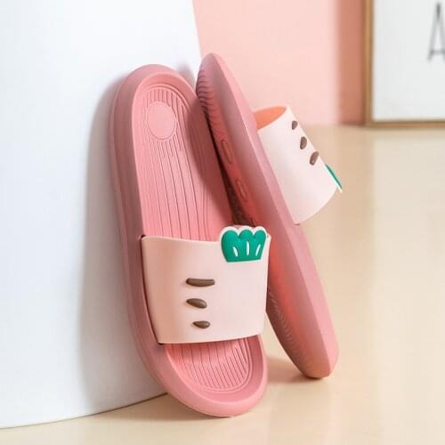 Slipper women summer indoor couple bathroom bath home men home thick-soled slippers men slippers house slippers