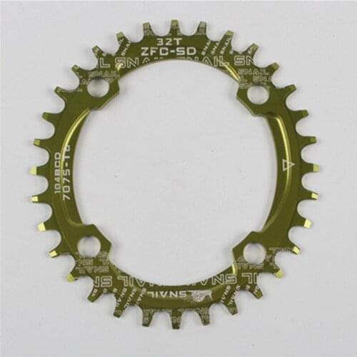 SNAIL Bicycle 104BCD 32/34/36/38/40/42T Oval Round Chainwheel Chainring AL7075-T6 Ultralight MTB Bike Chain Ring