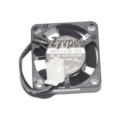 Zyvpee 25x25x10mm AD0212LB-G50 (GLTL36IP) 12V 25mm 0.07A 2Wire Video Set top Box Router Fan