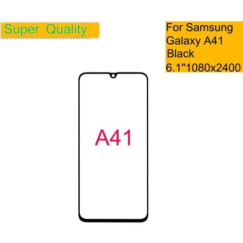 10Pcs/lot For Samsung Galaxy A41 Touch Screen Front Glass Panel LCD Outer Display Lens A41 A415 SM-A415F/DSN Front Glass Parts