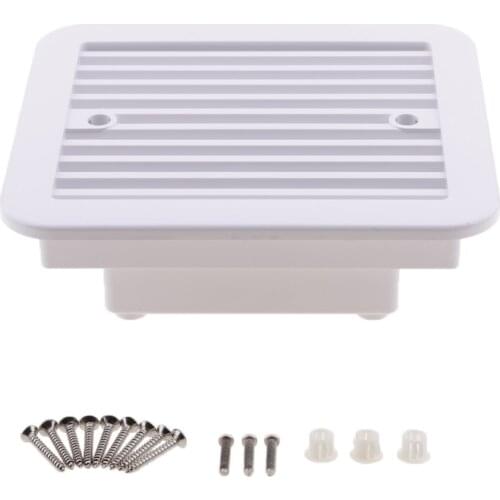 2 Sets 12V RV Side Air Fan, Ventilation Fans with Strong Wind Cooling Fan for Car RV Caravan Van (White)