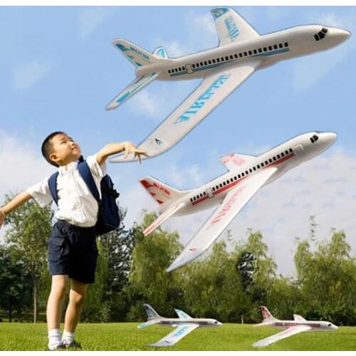 49*45cm Children Hand Throw Flying Glider Planes Toys Kids Foam Aeroplane Model Children Outdoor Fun Toys