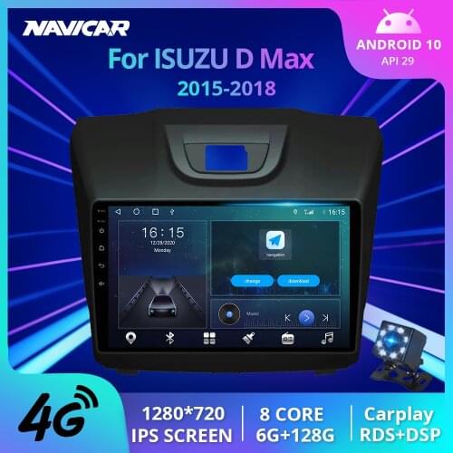 2Din Android10.0 Car Radio For ISUZU D-Max 2015-2018 Stereo Receiver GPS Navigation Auto Radio Car Multimedia Player Car Stereo