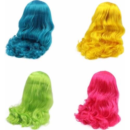 DBS blyth doll icy wig rbl scalp and dome wavy hair for DIY custom doll