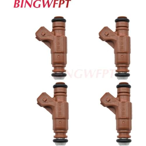 4PCS New Petrol Gas Fuel Injectors 0280156005 for FORD OE# 0280156005 YS6U-JA