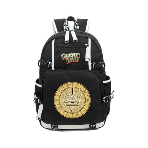 Hot Anime Mabel Dipper Pines Backpack Gravity Falls Canvas Capacity Bag Schoolbag Travel Teenagers Laptop Mochilas
