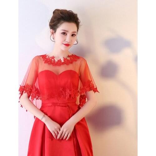 Summer Bridal Tulle Boleros Wedding Accessories Top Quality Pullover Lace Bridal Jackets Ivory Wedding Accessories