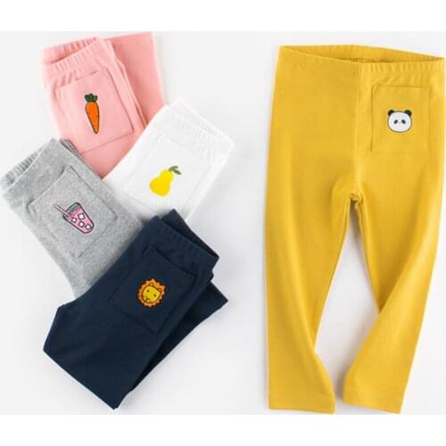 Baby Girl Legging 2021 New Spring and Autumn Cotton Childrens Clothing for Girl Cartoon Kids Clothes 2-8 Years