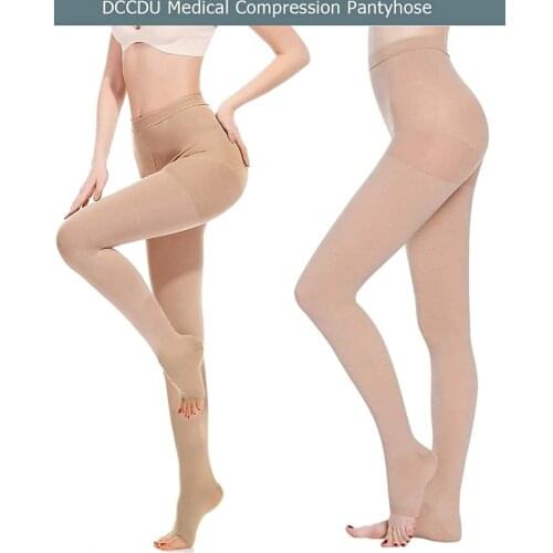 Medical Compression Pantyhose for Women Support 30-40 MmHg Treatment Swelling, Edema Varicose Veins