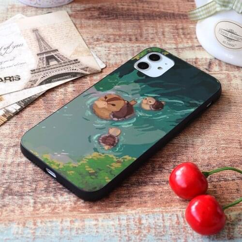 For iPhone Turtle duck pond avatar the last airbender Soft TPU Border Apple iPhone Case