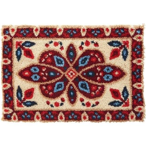 Latch Hook Kits Plush Yarn DIY Rug Needlework Unfinished Embroidery Set Rug Mandala for Home Decoration Mothers Day Gifts