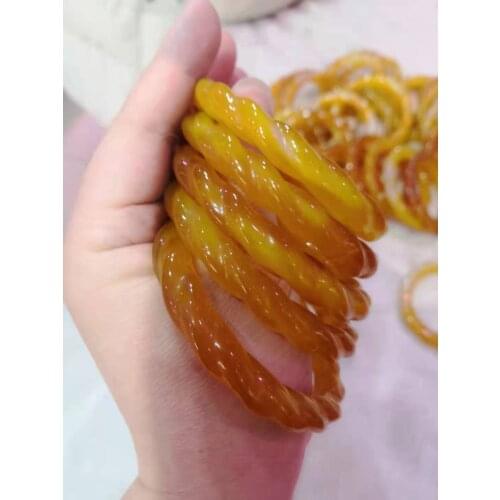 Natural 7A Real jade bangle Hand carving twist bracelets women bangle jade jewelry jadeite jade bangles bracelet for gift women