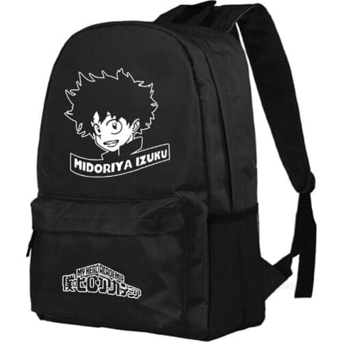 New Anime Boku no hero academia Backpack Fashion My Hero Academia Oxford SchoolBag Unisex