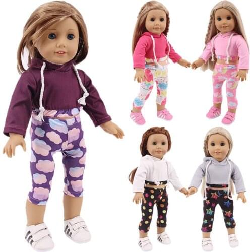 Doll Clothes, 43 Reborn Baby Doll Clothes, 18-inch American Doll Sportswear, The Best Gift For A Generation Of Girls, Toys